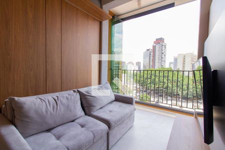 Sala de apartamento para alugar com 1 quarto, 35m² em Perdizes, São Paulo