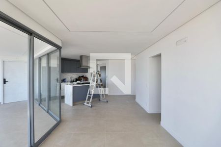 Sala de apartamento para alugar com 3 quartos, 115m² em Jardim Tres Marias, Guarujá