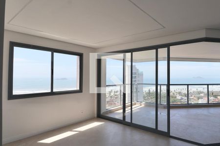 Sala de apartamento para alugar com 3 quartos, 115m² em Jardim Tres Marias, Guarujá