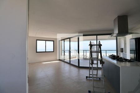 Sala de apartamento para alugar com 3 quartos, 115m² em Jardim Tres Marias, Guarujá