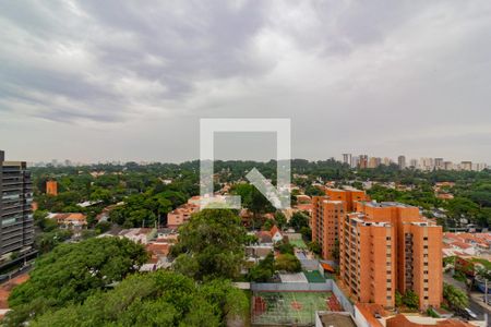 Sala de estar vista  de apartamento para alugar com 1 quarto, 42m² em Santo Amaro, São Paulo