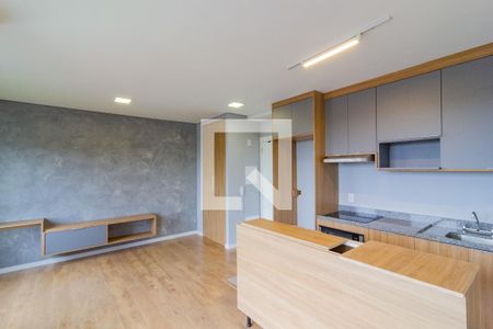 Sala de estar  de apartamento para alugar com 1 quarto, 42m² em Santo Amaro, São Paulo