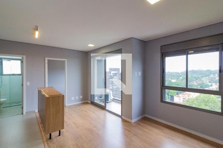 Sala de estar  de apartamento para alugar com 1 quarto, 42m² em Santo Amaro, São Paulo