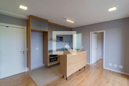 Sala de estar  de apartamento para alugar com 1 quarto, 42m² em Santo Amaro, São Paulo