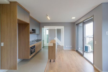 Sala de estar  de apartamento para alugar com 1 quarto, 42m² em Santo Amaro, São Paulo