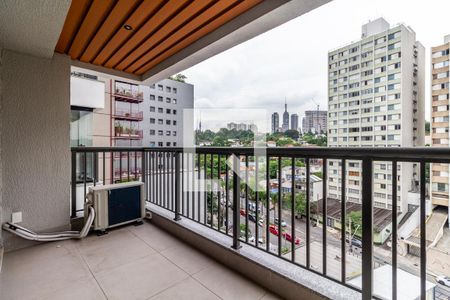 Varanda de apartamento à venda com 1 quarto, 84m² em Jardim das Bandeiras, São Paulo