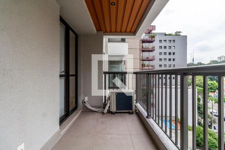 Varanda de apartamento à venda com 1 quarto, 84m² em Jardim das Bandeiras, São Paulo