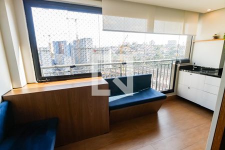 Varanda da Sala de apartamento à venda com 2 quartos, 65m² em Vila Andrade, São Paulo