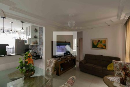 Sala de apartamento à venda com 3 quartos, 74m² em São João Batista, Belo Horizonte