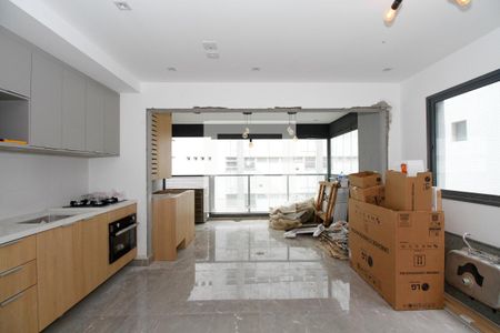 Sala e Cozinha de apartamento para alugar com 2 quartos, 64m² em Jardim Paulista, São Paulo