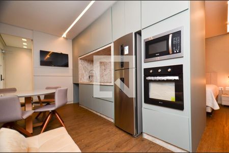 Sala/Cozinha de apartamento para alugar com 1 quarto, 33m² em Lourdes, Belo Horizonte