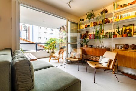 Sala de apartamento para alugar com 2 quartos, 87m² em Pinheiros, São Paulo