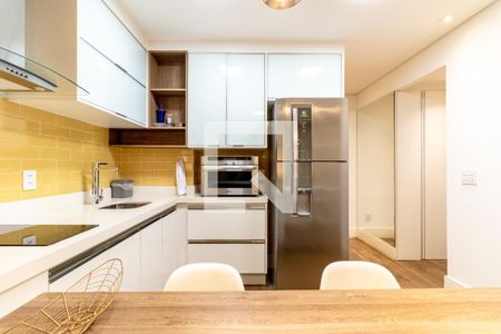 Cozinha de apartamento à venda com 1 quarto, 39m² em Indianópolis, São Paulo