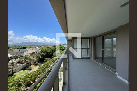 Varanda Sala de apartamento à venda com 3 quartos, 124m² em Barra da Tijuca, Rio de Janeiro