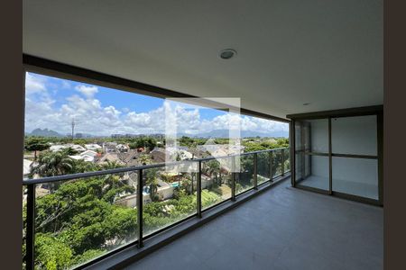 Varanda Sala de apartamento à venda com 3 quartos, 124m² em Barra da Tijuca, Rio de Janeiro