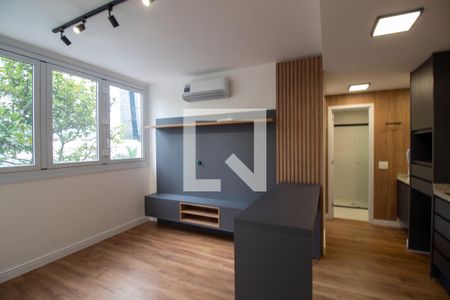 Sala de apartamento para alugar com 1 quarto, 38m² em Vila Sao Francisco (zona Sul), São Paulo