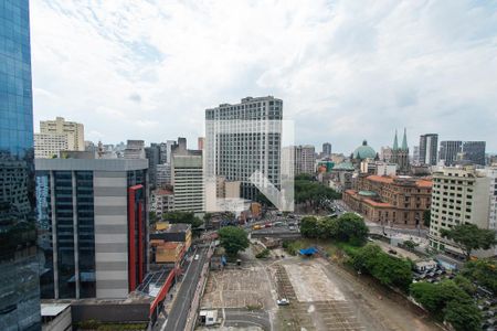 Vista da sala de apartamento à venda com 1 quarto, 24m² em Sé, São Paulo