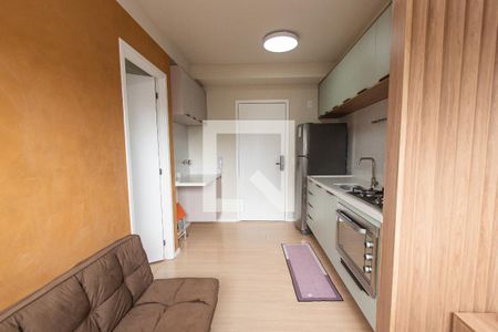 Sala/cozinha de apartamento à venda com 1 quarto, 24m² em Sé, São Paulo