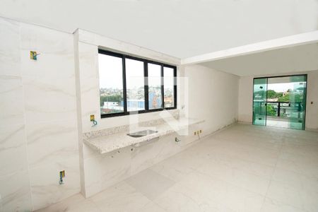 Sala e Cozinha de apartamento para alugar com 3 quartos, 196m² em Riacho das Pedras, Contagem