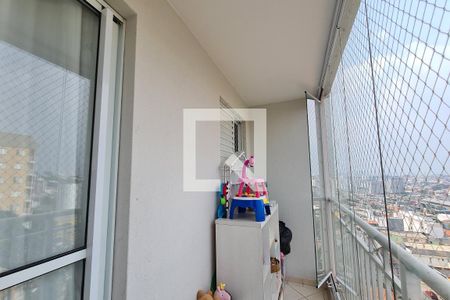 Varanda da Sala de apartamento para alugar com 2 quartos, 65m² em Vila Paulo Silas, São Paulo