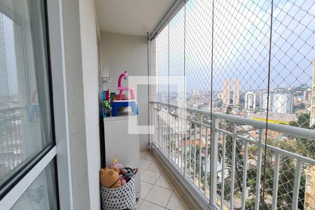 Varanda da Sala de apartamento para alugar com 2 quartos, 65m² em Vila Paulo Silas, São Paulo