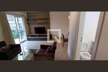 Sala de apartamento para alugar com 1 quarto, 59m² em Jardim Leonor, São Paulo