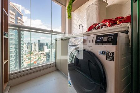 Sala/Cozinha - Lavanderia de apartamento à venda com 2 quartos, 57m² em Pinheiros, São Paulo