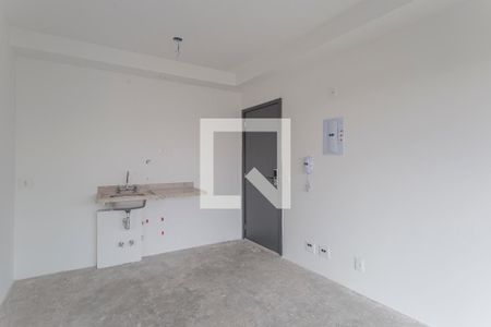 Sala/Cozinha de kitnet/studio à venda com 1 quarto, 32m² em Indianópolis, São Paulo