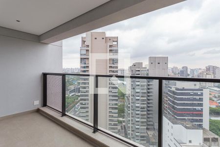 Varanda de kitnet/studio à venda com 1 quarto, 32m² em Indianópolis, São Paulo