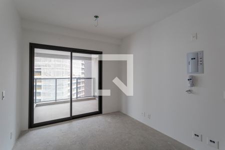 Sala/Cozinha de kitnet/studio à venda com 1 quarto, 33m² em Indianópolis, São Paulo