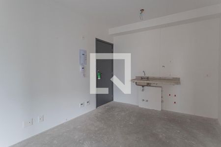 Sala/Cozinha de kitnet/studio à venda com 1 quarto, 39m² em Indianópolis, São Paulo