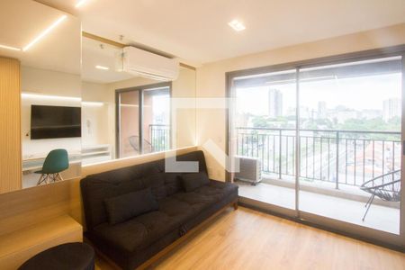 Sala de apartamento para alugar com 1 quarto, 28m² em Santo Amaro, São Paulo