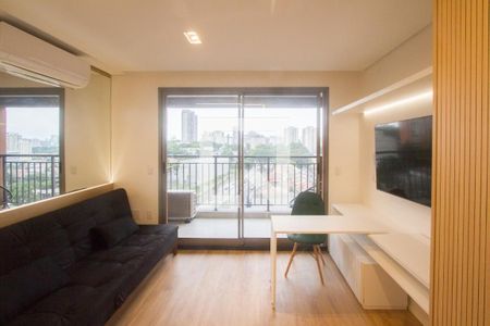 Sala de apartamento para alugar com 1 quarto, 28m² em Santo Amaro, São Paulo