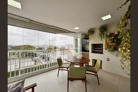 Varanda gourmet de apartamento à venda com 5 quartos, 124m² em Campestre, Santo André