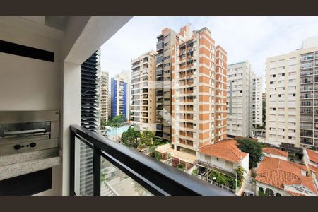 Varanda da Sala de apartamento para alugar com 1 quarto, 48m² em Cambuí, Campinas