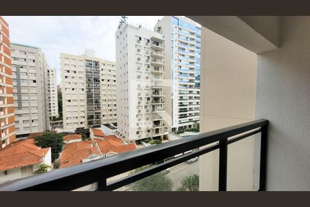 Varanda da Sala de apartamento para alugar com 1 quarto, 48m² em Cambuí, Campinas