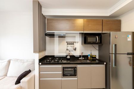 Sala/ Cozinha de apartamento para alugar com 1 quarto, 29m² em Vila das Belezas, São Paulo