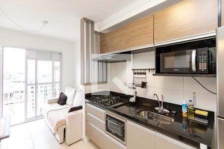 Sala/ Cozinha de apartamento para alugar com 1 quarto, 29m² em Vila das Belezas, São Paulo