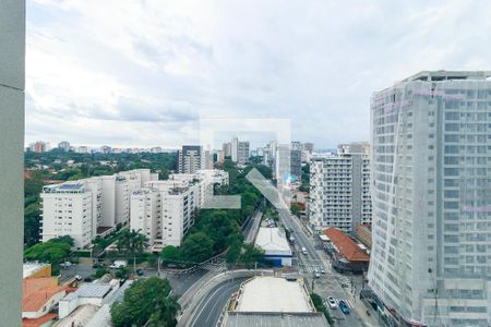 Sala - Vista de apartamento para alugar com 1 quarto, 43m² em Santo Amaro, São Paulo