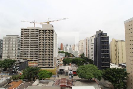 Vista da Varanda de kitnet/studio à venda com 1 quarto, 32m² em Moema, São Paulo