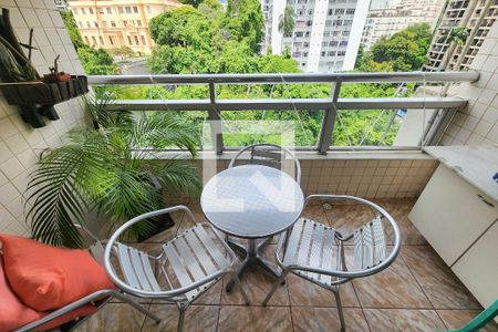 Varanda de apartamento à venda com 2 quartos, 90m² em Laranjeiras, Rio de Janeiro