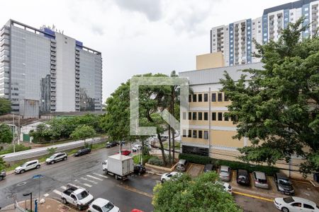 Vista da Sala de apartamento à venda com 1 quarto, 28m² em Jardim Caravelas, São Paulo