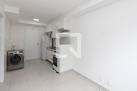 Sala/ Cozinha de apartamento à venda com 1 quarto, 28m² em Jardim Caravelas, São Paulo