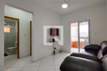 Sala de apartamento para alugar com 2 quartos, 66m² em Cidade Ocian, Praia Grande