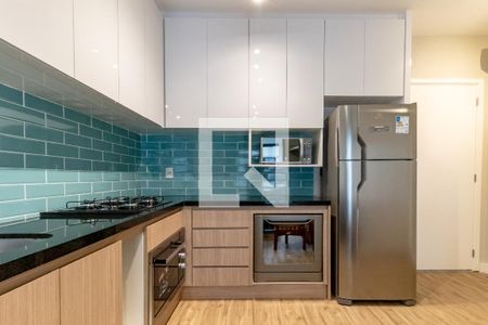 Sala/Cozinha de apartamento à venda com 1 quarto, 30m² em Indianópolis, São Paulo