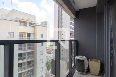 Varanda da Sala/Quarto de kitnet/studio para alugar com 1 quarto, 21m² em Paraíso, São Paulo