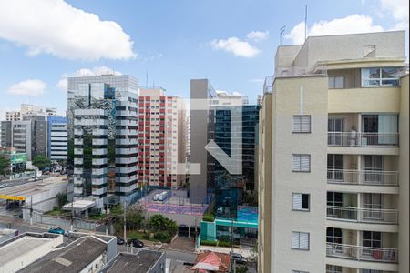 Vista da Varanda da Sala/Quarto de kitnet/studio para alugar com 1 quarto, 21m² em Paraíso, São Paulo