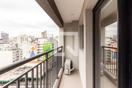 Varanda de kitnet/studio para alugar com 1 quarto, 27m² em Vila Buarque, São Paulo