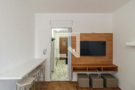 Sala de apartamento à venda com 1 quarto, 40m² em Vila Buarque, São Paulo