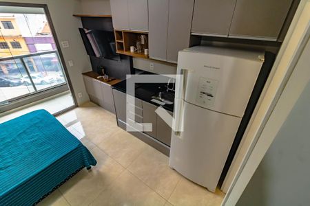 Cozinha de kitnet/studio para alugar com 1 quarto, 23m² em Mirandópolis, São Paulo